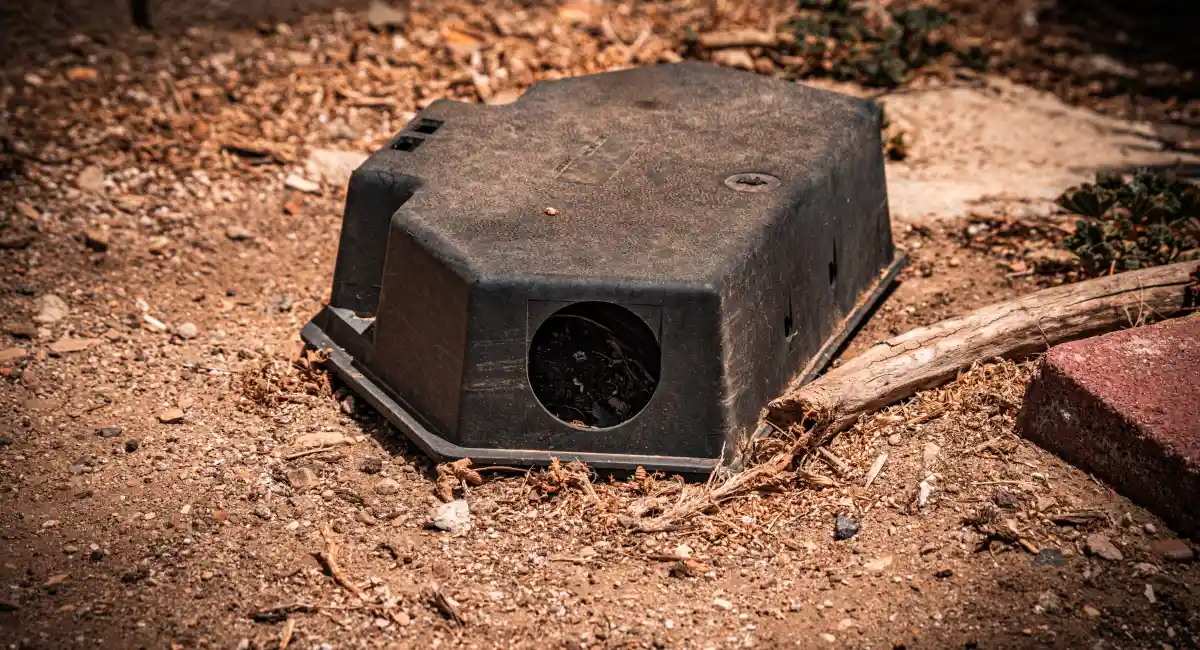 Rodent trap outside