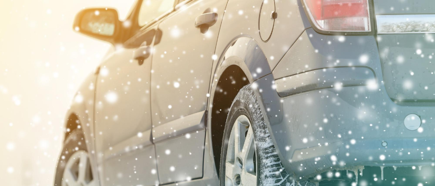 Image of a vehicle outside on a snowy New England day