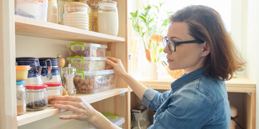 woman in pantry