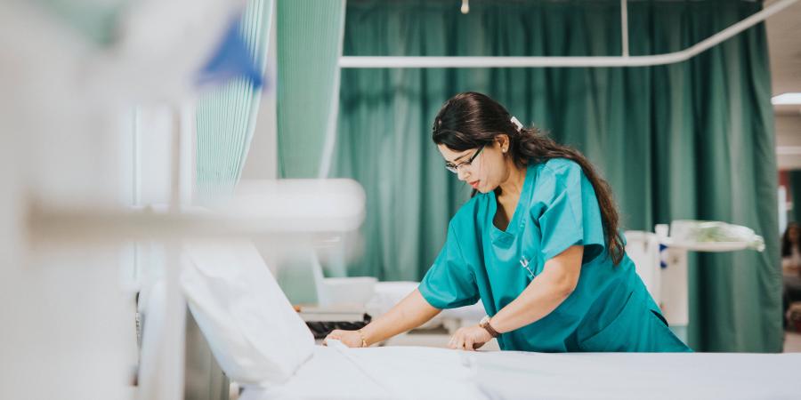 hospital bed